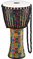 Meinl PADJ2-L-G  джембе 12" с веревочной настройкой, рисунок Kenyan Quilt