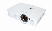 Optoma EH200ST проектор Full 3D; DLP, Full HD (1920x1080), FULL 3D, 3000 ANSI Lm, 20000:1;16:9; (0.49:1 - фикс.);HDMI v1.4 x2+MHL v1.2; Audio Out 3.5mm;12V Trigger;3D-Sync; USB Service;10W.; 26 dB; 2.65 kg, белый (95.8ZF01GC0E.LR)