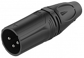Roxtone RX3M-BS разъем cannon кабельный "папа" 3-х контактный, цвет черный