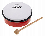 Meinl NINO4R ручной барабан 6' с колотушкой, цвет красный