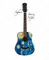 Luna SAF STR- акустическая гитара 3/4,ель, рисунок "Лунная ночь" Ван Гога, чехол