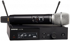 Shure SLXD24E/SM86 H56 радиосистема с ручным микрофоном SM86, 518-562 МГц, цвет черный