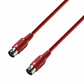 Adam Hall K3 MIDI 0150 RED  MIDI-кабель, длина 1.5 метров, цвет красный