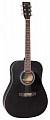 Encore EW100BK  акустическая гитара Dreadnought, цвет черный