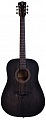 Rockdale Aurora D1 BK акустическая гитара дредноут, цвет полупрозрачный черный