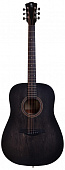Rockdale Aurora D1 BK акустическая гитара дредноут, цвет полупрозрачный черный