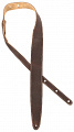 Taylor TL250-05 Leather Strap, Suede Back ремень 2.5” для гитары, цвет тёмно-коричневый