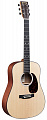 Martin DJR-10-02 Spruce  Junior Series акустическая гитара Dreadnought с чехлом, цвет натуральный
