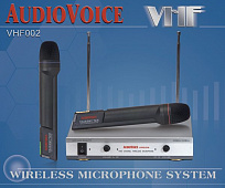 Audiovoice VHF002-2VM - Радиосистема с 2 вокальными суперкардиоидными микрофонами.