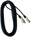 Rockcable RCL 30360 D7  микрофонный кабель XLR(M) XLR( F) 10 м Металл. корп.