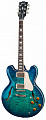 Gibson 2018 Memphis ES-335 Figured Aquamarine электрогитара полуакустическая с кейсом, цвет аквамарин