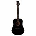Rockdale Aurora D5 Gloss BK акустическая гитара дредноут, цвет черный, глянцевое покрытие
