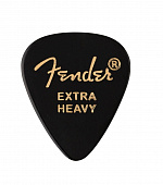 Fender 351 Shape Premium Picks Extra Heavy Black 12 Count набор медиаторов, 12 шт, цвет черный