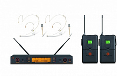 Arthur Forty U-9300B UHF PSC  двухканальная радиосистема UHF с двумя оголовьями, переключаемые частоты																	