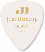 Dunlop Celluloid White Heavy 483P01HV 12Pack  медиаторы, жесткие, 12 шт.