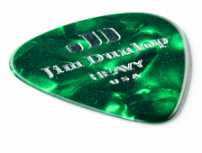 Dunlop Celluloid Green Pearloid Heavy 483P12HV 12Pack  медиаторы, жесткие, 12 шт.
