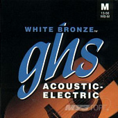 GHS Strings STRINGS WB-XL WHITE BRONZE набор струн для акустической / электроакустической гитары, 11-48