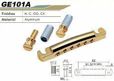 Gotoh GE-101A-G  струнодержатель stop bar, цвет золотой