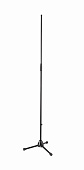 K&M 20125-300-55 прямая микрофонная стойка на треножном основании 440мм, регулировка по высоте 1100 до 1810 мм