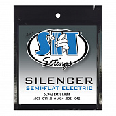 SIT Strings SL942 струны для электрогитары, 9-42, полуплоские
