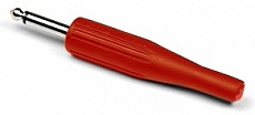 Invotone J180R разъем Jack моно 6.3 мм, (пластик) цвет красный