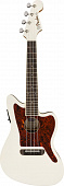Fender Fullerton Jazzmaster Uke Olympic White укулеле, цвет белый