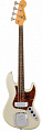 Fender Custom Shop 1962 Journeyman Relic Jazz Bass Rosewood Fingerboard Aged Olympic White бас-гитара, цвет белый