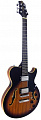 GregBennett RL1/BS полуакустическая электрогитара, цвет коричневый санбёрст