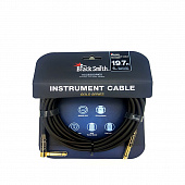 BlackSmith Instrument Cable Gold Series 19.7ft GSIC-STRA6  инструментальный кабель, 6 метров, прямой Jack + угловой Jack, позолоченные контакты