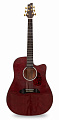 NG DM411SC BR  акустическая гитара, цвет вишневый, чехол в комплекте