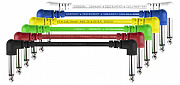 Cordial EI Pack 1  комплект из 5 цветных инструментальных кабелей, 0.15 метров