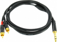 Cordial CFY 1.5 VCC аудио кабель, 1.5 метров, цвет черный