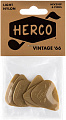 Herco Vintage ’66 Nylon Light HEV210P 6Pack  медиаторы, тонкие, золотые, 6 шт.