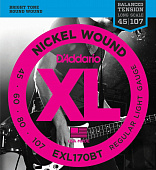 D'Addario EXL170BT комплект струн для бас-гитары с длинной мензурой, 045-107