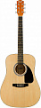 Fender Squier SA-150 Dreadnought Nat акустическая гитара, дредноут, цвет натуральный