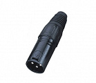 ECO RX004M Black разъем cannon кабельный "папа" 3-х контактный, цвет черный