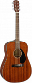 Fender CD-60S ALL MAH акустическая гитара, красное дерево, массив, цвет натуральный