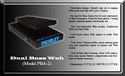 Morley PBA-2  Педаль Dual Bass Wah для бас-гитары