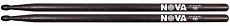 Vic Firth N5BB барабанные палочки 5B с деревянным наконечником, цвет черный