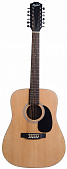 Rockdale SDN12 Dreadnought 12-струнная акустическая гитара, дредноут, цвет натуральный