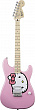 Fender SQUIER HELLO KITTY® STRAT PINK электрогитара, цвет розовый