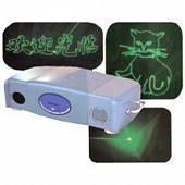 Involight LLS250GM4 - лазерный эффект 250 мВт (зелёный), 100 image, 3D вращение, звук активация, DMX