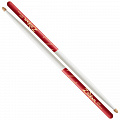 Zildjian Z5AACWDR 5A Acorn White w/ Red Dip барабанные палочки с деревянным наконечником Acorn, цвет белый с красным