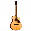 Kepma F0E-GA Top Gloss Natural  электроакустическая гитара, цвет натуральный, в комплекте чехол