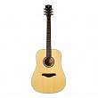Rockdale Aurora D5 Gloss Nat акустическая гитара дредноут, цвет натуральный, глянцевое покрытие