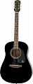 Epiphone DR-100 Ebony  акустическая гитара, цвет черный