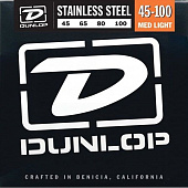 Dunlop DBS45100  струны для бас-гитары 45-100, сталь