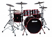 Ddrum Reflex 522 BLK Red барабанная установка из 5 барабанов, цвет красный (без тарелок и Hardware)