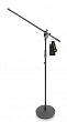 Gravity MS 2321B  микрофонная стойка "журавль", 1000-1680 мм, утяжеленное круглое основание