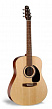 Seagull Coastline S6 Spruce QI + Case электроакустическая гитара Dreadnought с кейсом, цвет натуральный